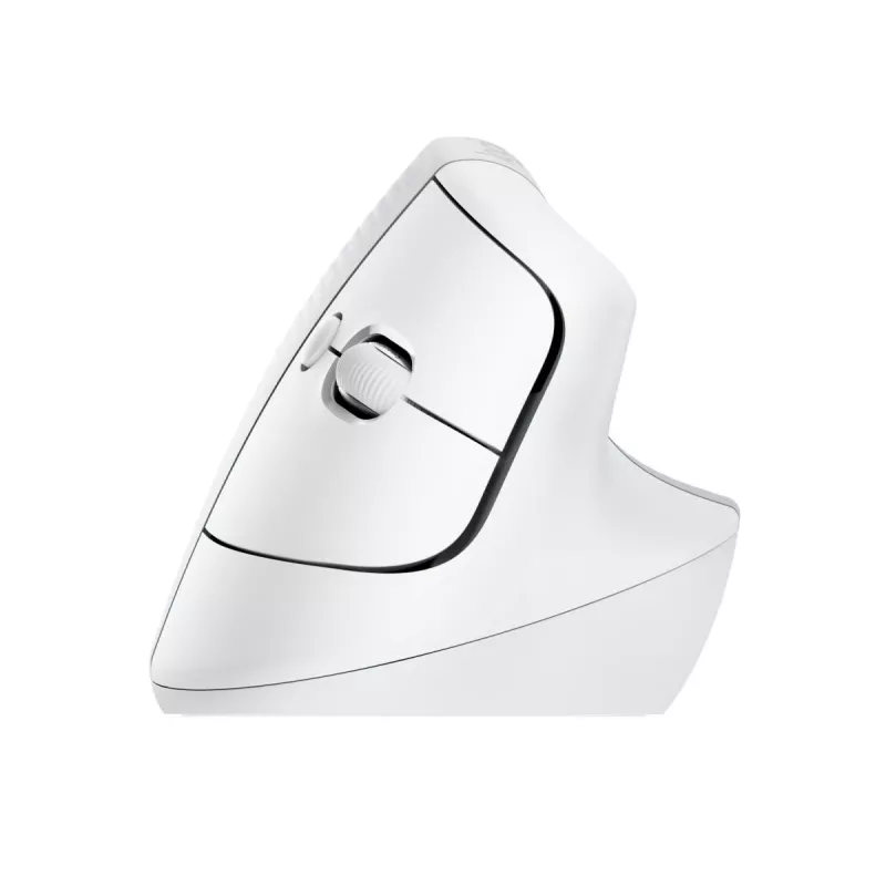 LOGITECH Lift para Mac Ratón Ergonómico Vertical - Off-White/Gris Pálido - EMEA