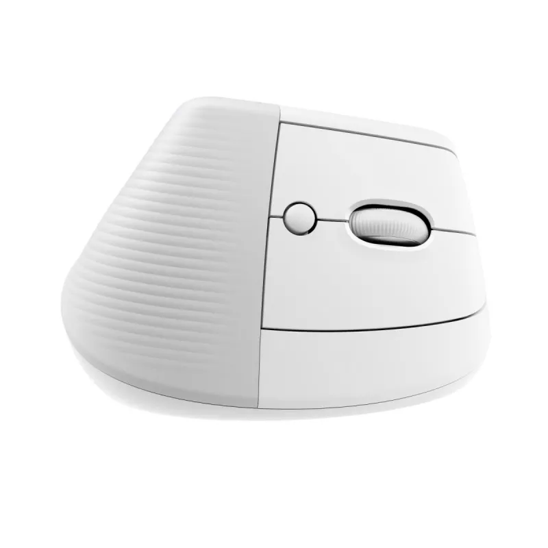 LOGITECH Lift para Mac Ratón Ergonómico Vertical - Off-White/Gris Pálido - EMEA