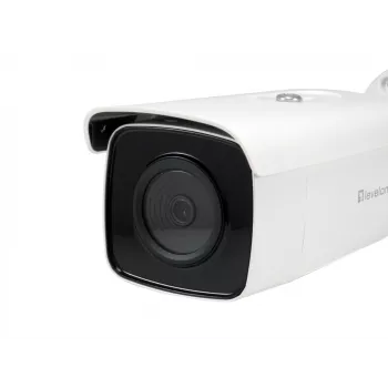 LevelOne GEMINI cámara IP fija, 6 MP, H.265, 802.3AF, POE, LED IR 60 METROS, INTERIOR/EXTERIOR