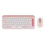 LOGITECH Wireless Combo - Pop Icon - Rose & Off White Qwertz Alemán