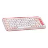 LOGITECH Wireless Combo - Pop Icon - Rose & Off White Qwertz Alemán