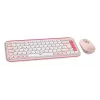 LOGITECH Wireless Combo - Pop Icon - Rose & Off White Qwertz Alemán