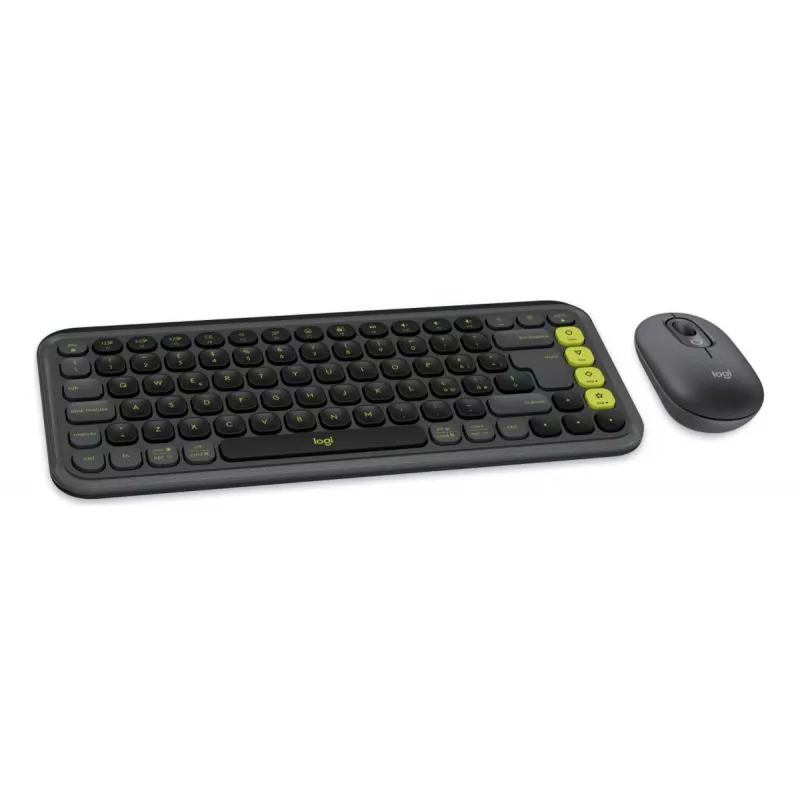 LOGITECH Wireless Combo - Pop Icon - Grafito y Verde Qwerty Italiano