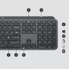 LOGITECH MX Keys For Business - Grafito - Suiza / Qwertz suizo