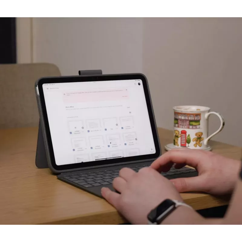 LOGITECH Combo Touch para iPad (10.ª generación) - Oxford Gris - Qwertz suizo
