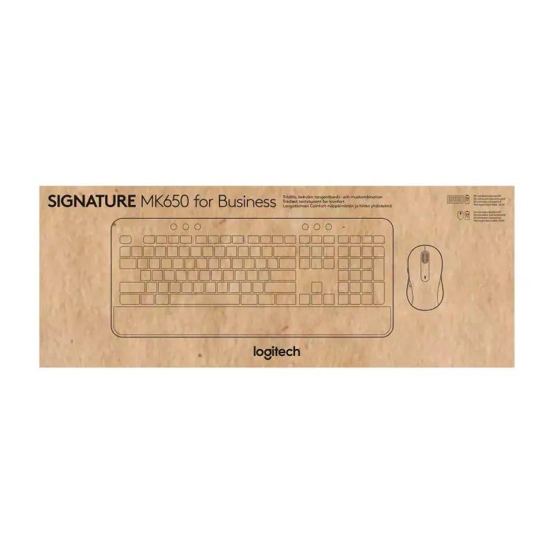 Logitech Signature MK650 Combo for Business – Teclado y ratón inalámbricos de tamaño completo