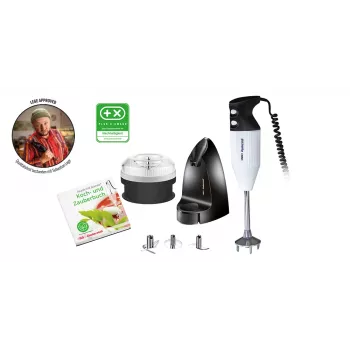 ESGE Petticoat Edition, batidora de mano, 1,5 m, 180 W, Negro, Blanco