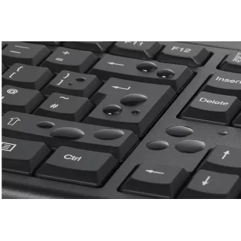 Kensington K75562DE, inalámbrico, RF inalámbrico, membrana, QWERTZ, Negro, ratón incluido