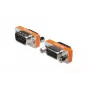 DIGITUS adaptador módem nulo, carcasa metálica D-Sub9, M/H, con tornillos hexagonales
