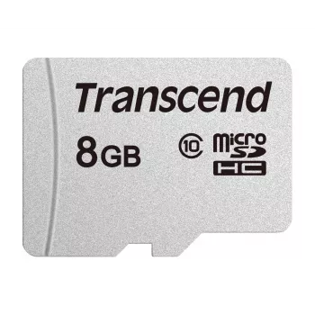 TRANSCEND Tarjeta Micro-SDHC 300S 8GB UHS-I U1 sin adaptador