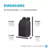 HP Professional Mochila 17,3 pulgadas, Mochila, 740 g