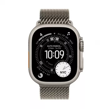 APPLE Watch Ultra 3 GPS + Cellular 49 mm Carcasa Natural Titanium con Natural Titanium Milanese Loop
