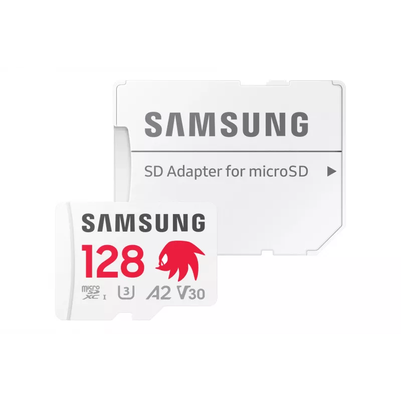 Tarjeta de memoria MicroSDXC Samsung MB-MD128S, 128 GB, UHS-I, Class 10, U3, Lectura hasta 180 MB/s, Escritura 130 MB/s