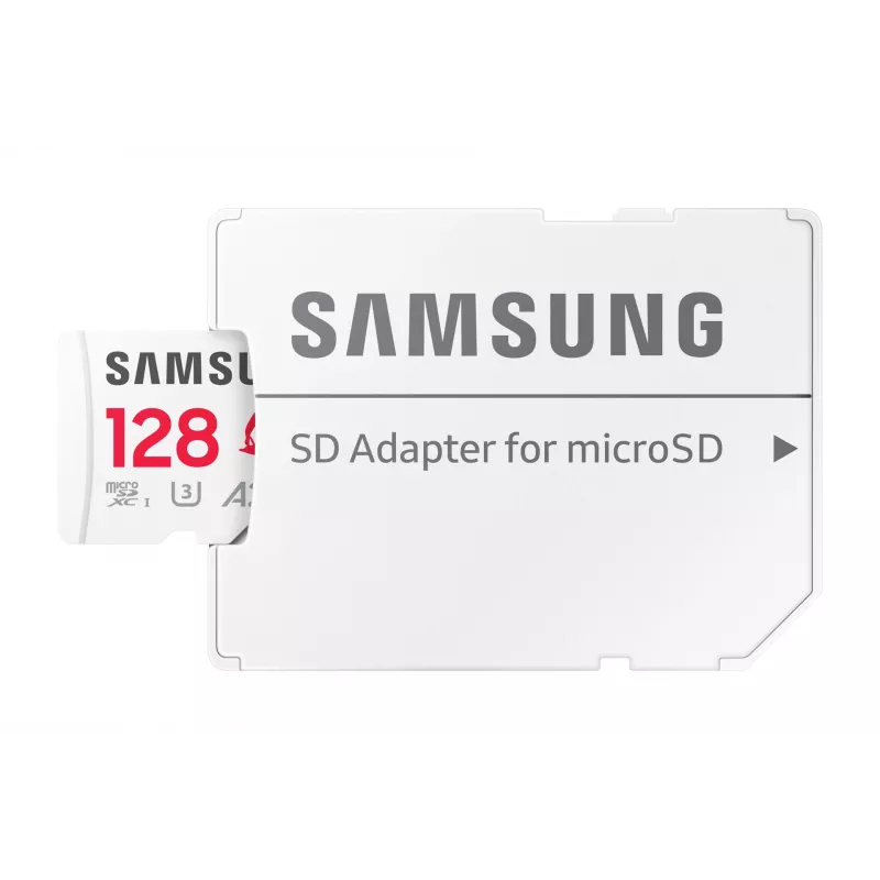Tarjeta de memoria MicroSDXC Samsung MB-MD128S, 128 GB, UHS-I, Class 10, U3, Lectura hasta 180 MB/s, Escritura 130 MB/s