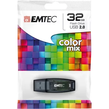 EMTEC C410 Color Mix - 32GB Memoria USB - USB 2.0 - Azul