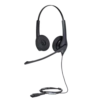 Jabra BIZ 1500 Duo QD EMEA, con cable, oficina/call center, 20 - 4500 Hz, 74 g, auricular, negro