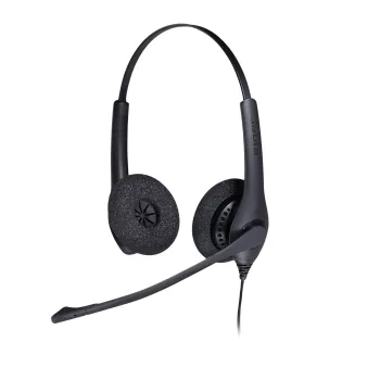 Jabra BIZ 1500 Duo QD EMEA, con cable, oficina/call center, 20 - 4500 Hz, 74 g, auricular, negro
