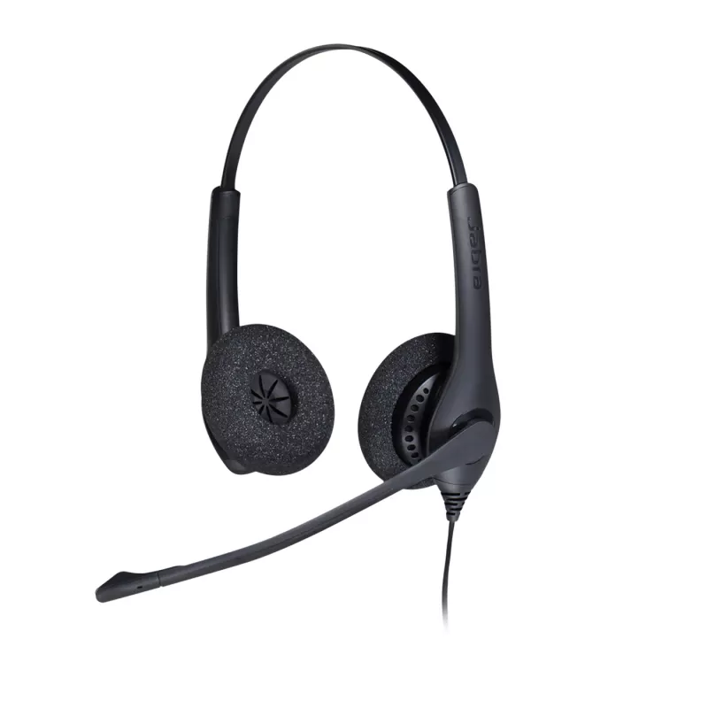 Jabra BIZ 1500 Duo QD EMEA, con cable, oficina/call center, 20 - 4500 Hz, 74 g, auricular, negro