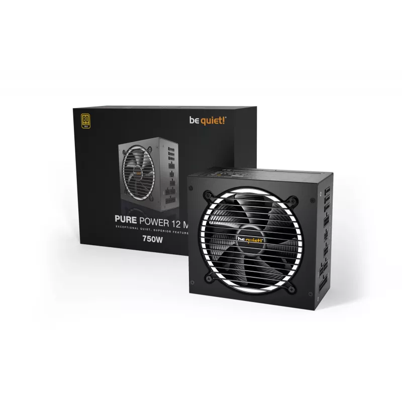 be quiet Pure Power 12 M fuente de alimentación 750 W 20+4 pin ATX ATX negro