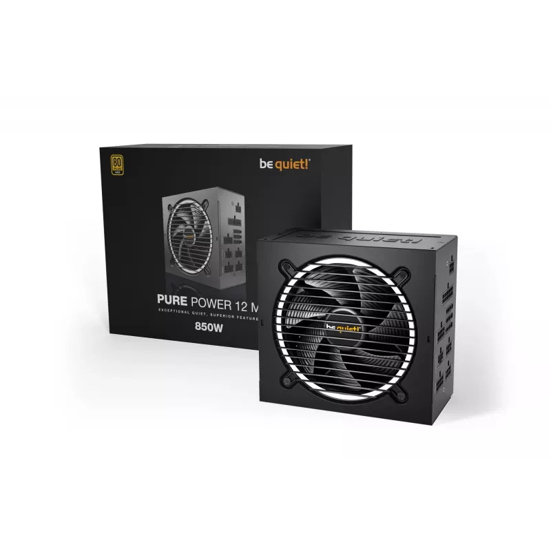 be quiet Pure Power 12 M fuente de alimentación 850 W 20+4 pin ATX ATX negro