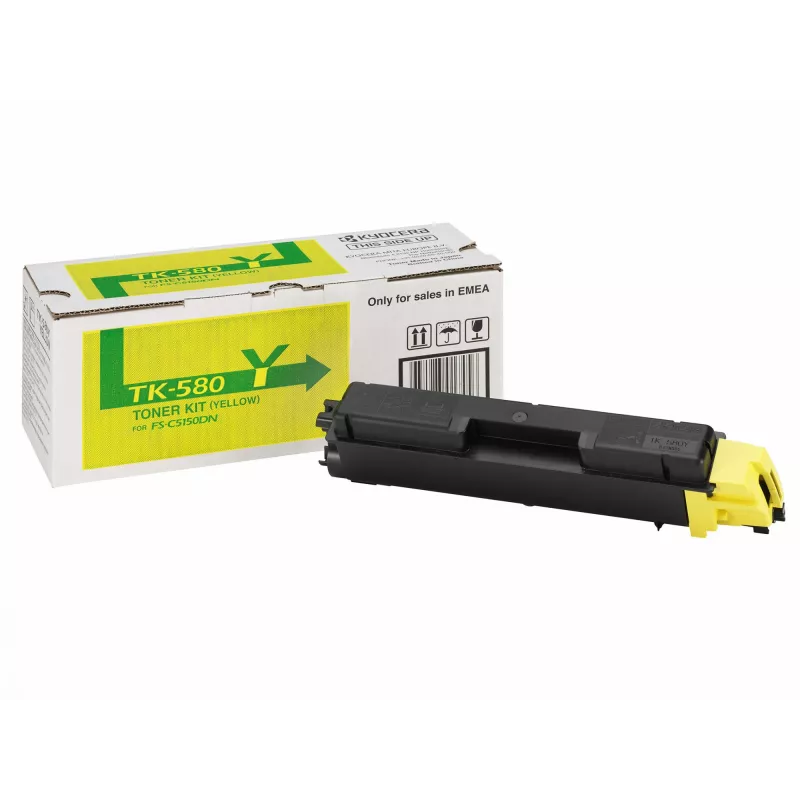 KYOCERA TK-580Y tóner 1 unidad original amarillo