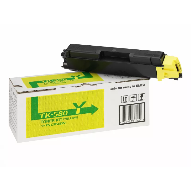 KYOCERA TK-580Y tóner 1 unidad original amarillo