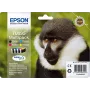 Epson Monkey Multipack 4 colores T0895 tinta DURABrite Ultra, negro, cian, magenta, amarillo, 5,8 ml, 3,5 ml, 1 ud., multipack