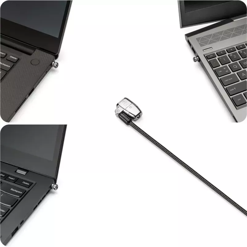 Candado universal con llave Kensington ClickSafe 2.0 para portátiles