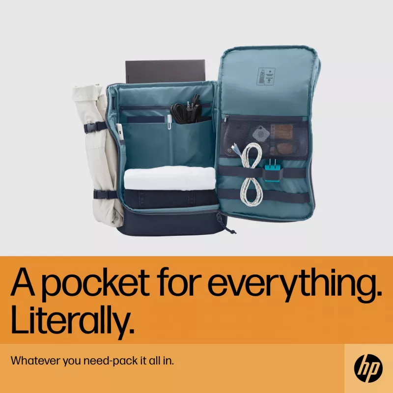 Mochila para portátil HP Travel 25 litros 15.6 Iron gris, mochila, 39,6 cm (15,6