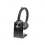 HP Poly Savi 7320 UC 8L553AA auriculares DECT con micrófono, estéreo, supraaurales, inalámbricos, certificados para Microsoft Teams, negros