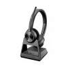 HP Poly Savi 7320 UC 8L553AA auriculares DECT con micrófono, estéreo, supraaurales, inalámbricos, certificados para Microsoft Teams, negros