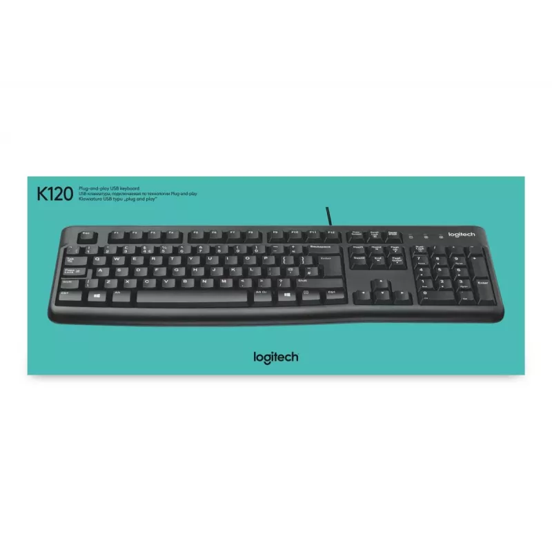Teclado LOGITECH K120 - para empresas azerty belga