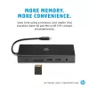 Hub multipuerto USB-C HP Travel – HP 1C1Y5AA, host USB-C, HDMI 2.0, VGA, 1×RJ-45, 2×USB-A 3.2 Gen1, 2×USB 2.0, lector de tarjetas MicroSD, Negro
