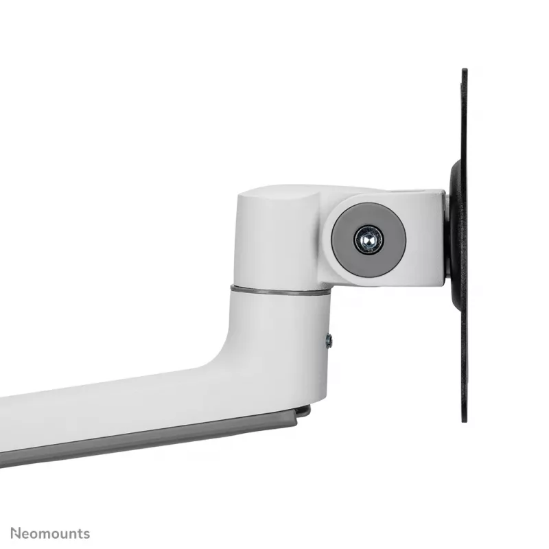 Neomounts DS60-425WH1 Brazo para monitor 17-27 inch - que ahorra espacio, pinza/pasacables, 8 kg, 43,2 cm (17 inch), 68,6 cm (27 inch), 100 x 100 mm, Blanco