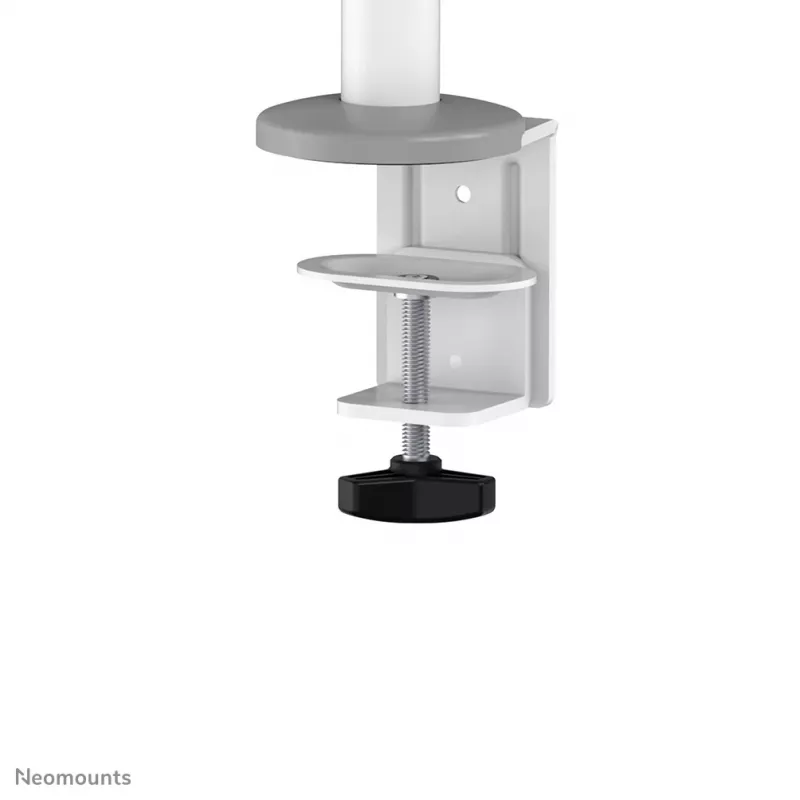 Neomounts DS60-425WH1 Brazo para monitor 17-27 inch - que ahorra espacio, pinza/pasacables, 8 kg, 43,2 cm (17 inch), 68,6 cm (27 inch), 100 x 100 mm, Blanco