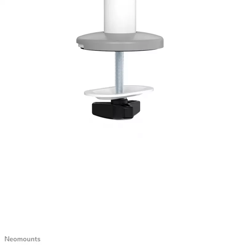 Neomounts DS60-425WH1 Brazo para monitor 17-27 inch - que ahorra espacio, pinza/pasacables, 8 kg, 43,2 cm (17 inch), 68,6 cm (27 inch), 100 x 100 mm, Blanco