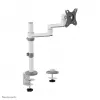 Neomounts DS60-425WH1 Brazo para monitor 17-27 inch - que ahorra espacio, pinza/pasacables, 8 kg, 43,2 cm (17 inch), 68,6 cm (27 inch), 100 x 100 mm, Blanco