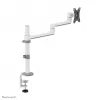 Neomounts DS60-425WH1 Brazo para monitor 17-27 inch - que ahorra espacio, pinza/pasacables, 8 kg, 43,2 cm (17 inch), 68,6 cm (27 inch), 100 x 100 mm, Blanco