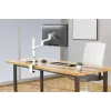 Neomounts DS60-425WH1 Brazo para monitor 17-27 inch - que ahorra espacio, pinza/pasacables, 8 kg, 43,2 cm (17 inch), 68,6 cm (27 inch), 100 x 100 mm, Blanco