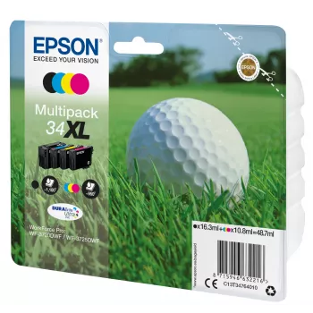 Epson Golfball multipack 4 colores 34XL tinta DURABrite Ultra