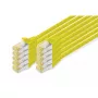 Cable de parcheo DIGITUS - CAT6a - S/FTP - Snagless - 1m - amarillo - pack de 10