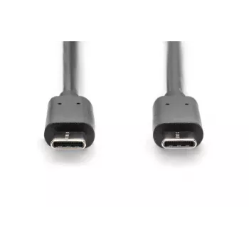 Cable de conexión DIGITUS ASSMANN USB Type-C, Type-C a C M/M, 1m alta velocidad Negro