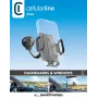 Cellularline Hug Flexi - Soporte universal para smartphone de coche con ventosa