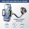 Cellularline Hug Flexi - Soporte universal para smartphone de coche con ventosa