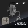 Cellularline Hug Flexi - Soporte universal para smartphone de coche con ventosa