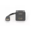 Cable divisor HDMI DIGITUS, Type-A - 2x Type-A M/H, 20cm pasivo, Full HD, dorado negro