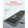 KeySonic KSK-8023BTRF (DE) teclado universal Bluetooth QWERTZ alemán antracita, negro