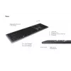 KeySonic KSK-8023BTRF (DE) teclado universal Bluetooth QWERTZ alemán antracita, negro