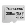 Tarjeta Micro SDXC TRANSCEND 300S 256 GB UHS-I U3 con adaptador