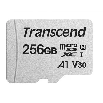 Tarjeta Micro SDXC TRANSCEND 300S 256 GB UHS-I U3 con adaptador
